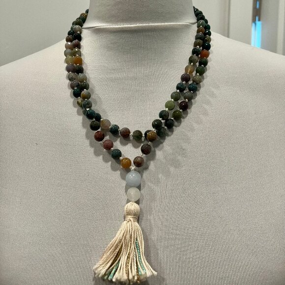 Multi colored bead necklace - Picture 1 of 4